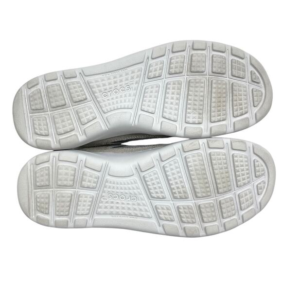 Crocs Kinsale Pacer Shoes Gray Men’s 10 Lace-Up Sneakers Casual Comfort - Picture 8 of 9